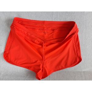 Athleta Women's Large Outdoor Pockets‎ Drawstring Stretch Waistband Short Orange